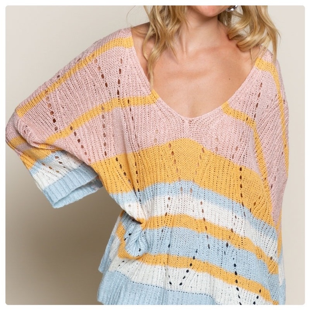 POL Rose Dawn Boxy Oversized Sweater - Picture 5 of 9